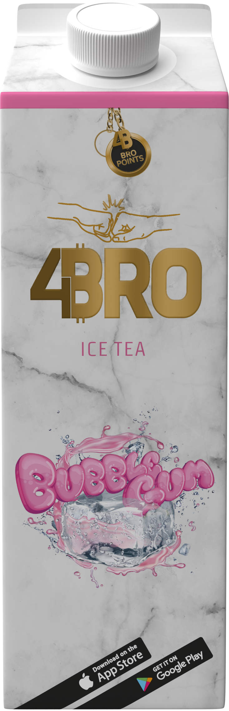 4Bro Ice Tea Bubble Gum 8x1l